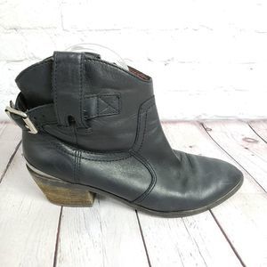 Lucky Brand Leather Ankle Bootie Boots